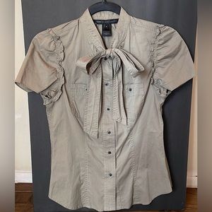 MARC by MARC JACOBS Fatigue Green button T-Shirt *New* 2